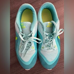 Nike Training Flex Tre Women's Shoes,size 10 Shades blue,green swoosh!